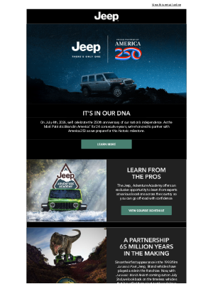 Jeep - The Jeep® Brand is honoring our nation’s 250th birthday