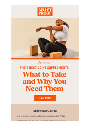 BULLETPROOF Inc - The 6 Best Join Supplements