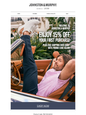 Johnston & Murphy - A Special Offer from Johnston & Murphy