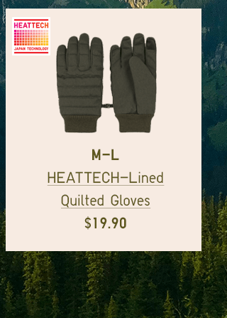 BODY2 PDP2 - MEN HEATTECH-LINED QUILTED GLOVES
