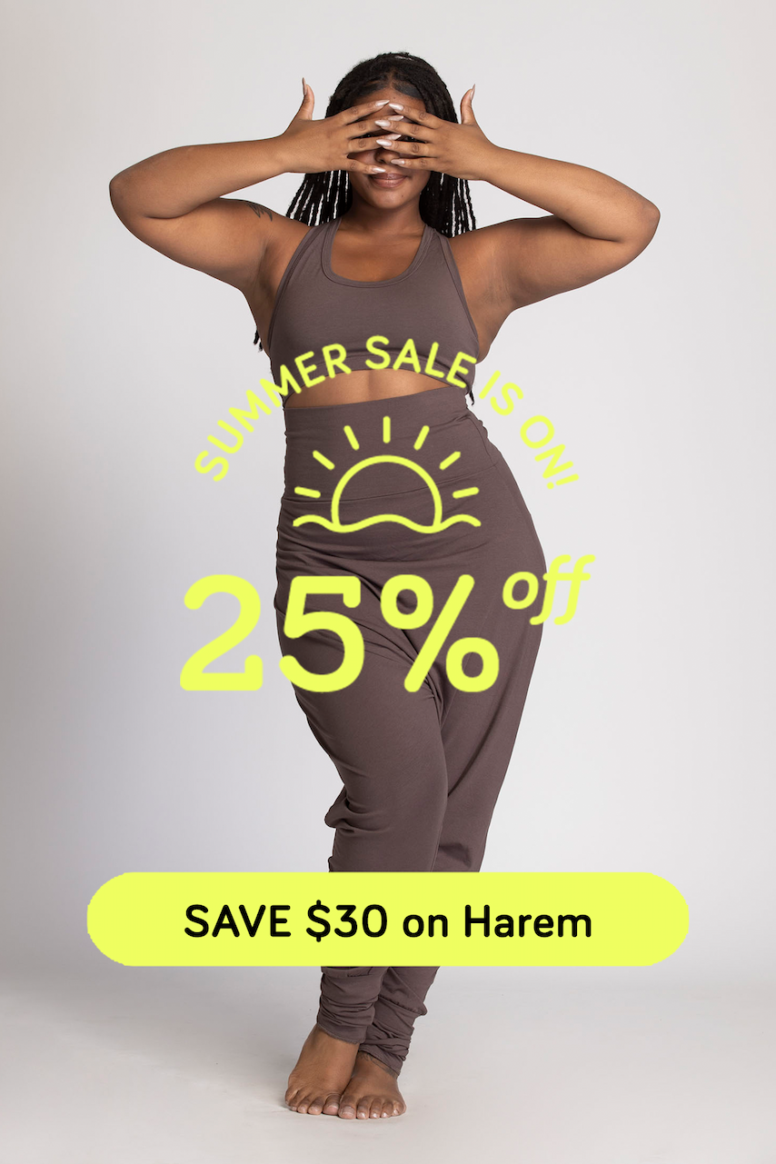 save 25% on Harem pants