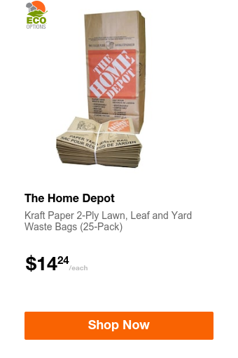 The Home Depot Kraft Paper 2-Ply Lawn, Leaf and Yard Waste Bags (25-Pack)