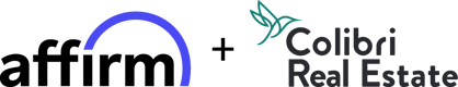 Affirm and Colibri Real Estate logos