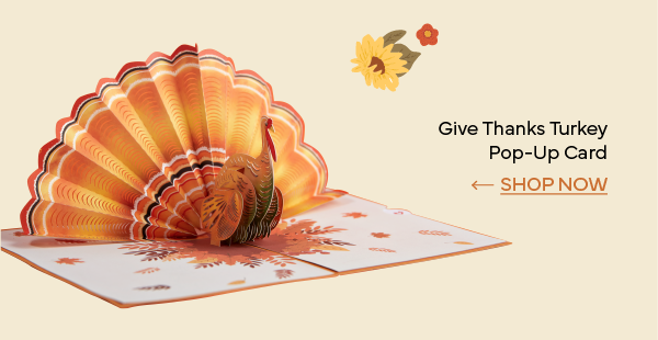 Give Thanks Turkey Pop-Up Card