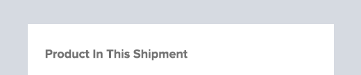 Product In This Shipment