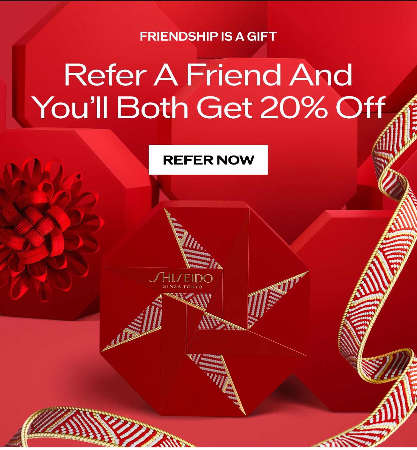 Refer a friend and you'll both get 20% off