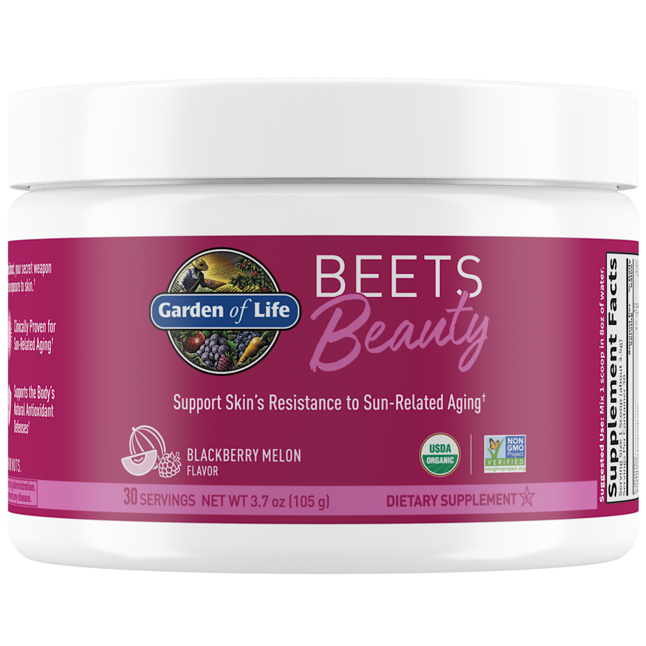 Image of Beets Beauty Blackberry Melon Powder