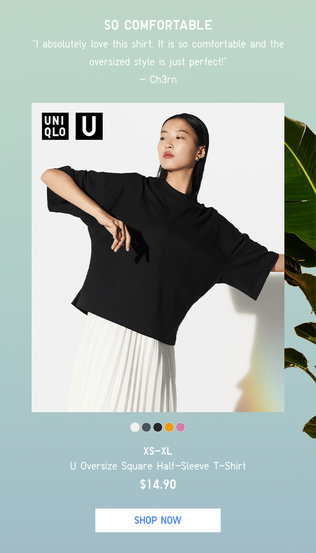 BODY3 - WOMEN U OVERSIZE SQUARE HALF-SLEEVE T-SHIRT