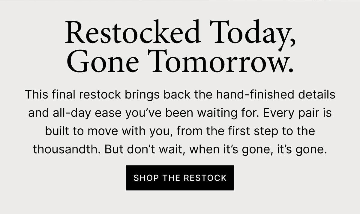 SHOP THE RESTOCK