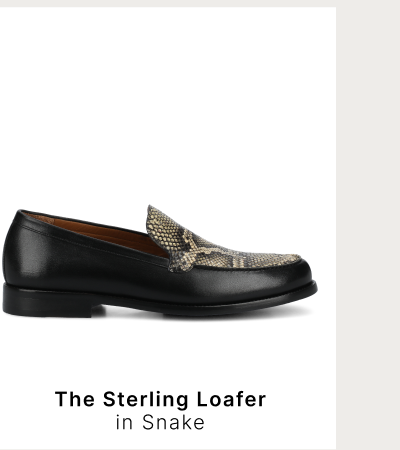 The Sterling Loafer in Snake