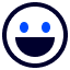 Happy excited emoticon