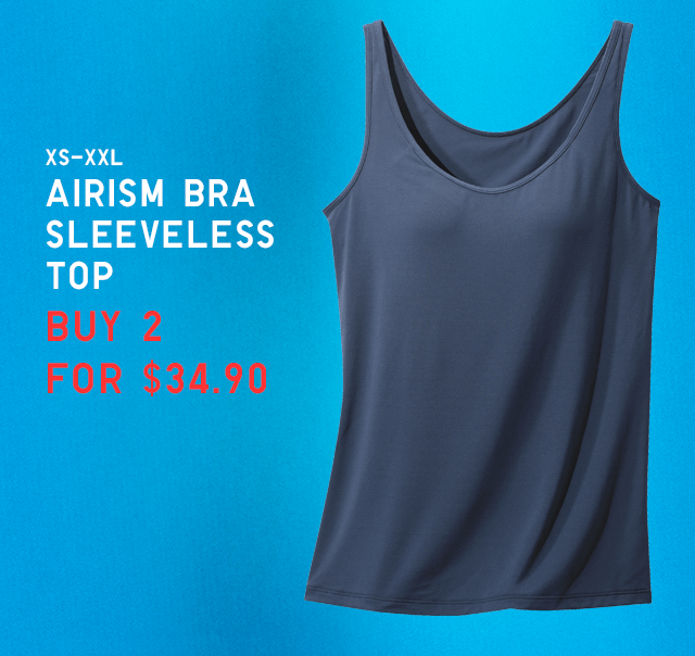 BODY3 - WOMEN AIRISM BRA SLEEVELESS TOP