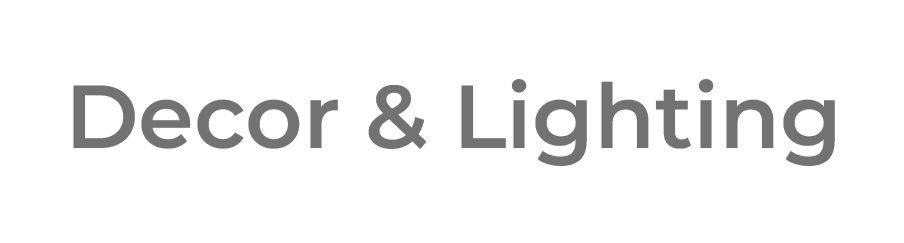 Shop Decor and Lighting