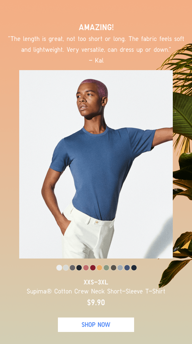 BODY5 - MEN SUPIMA COTTON CREW NECK SHORT-SLEEVE T-SHIRT
