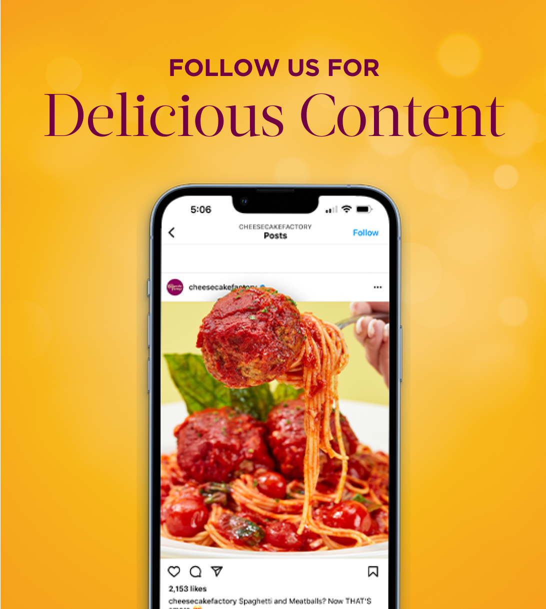 Follow Us for Delicious Content