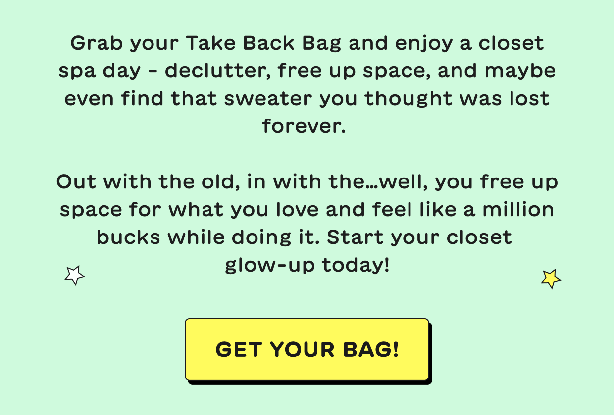 The take back bag | As we enter Capricorn season, it’s the perfect time to channel that disciplined, practical energy and take action. Capricorns are known for their determination, responsibility, and unwavering focus. This season, you can put that drive to good use with our Take Back Bag program!