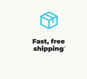 Fast, free shipping• •