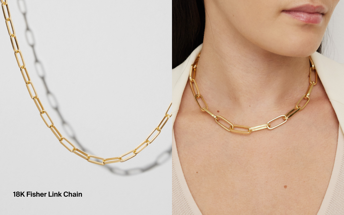 18K Fisher Link Chain