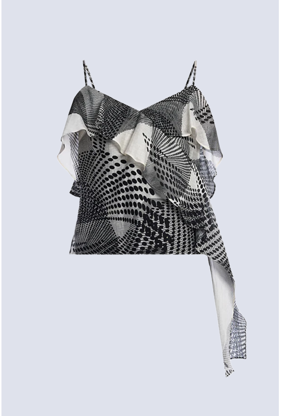 Printed Flounce Cami