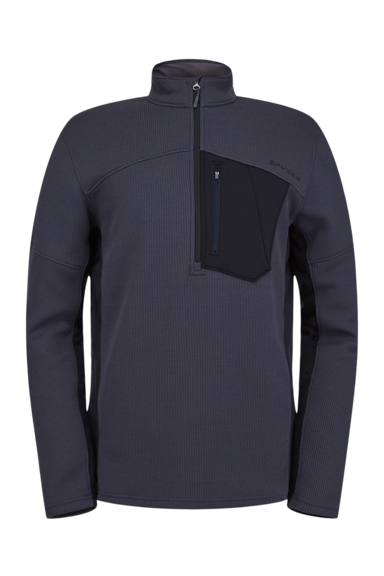 spyder mens bandit half zip fleece