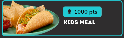 1000 pts, KIDS MEAL