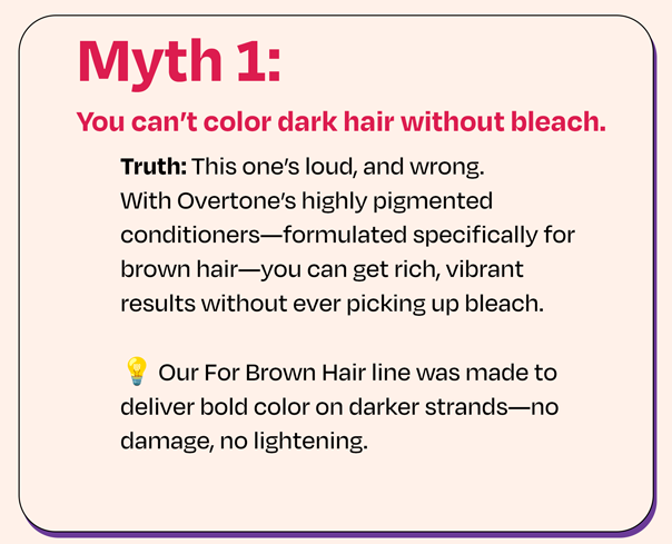 Myth 1: Hair dye causes hair loss