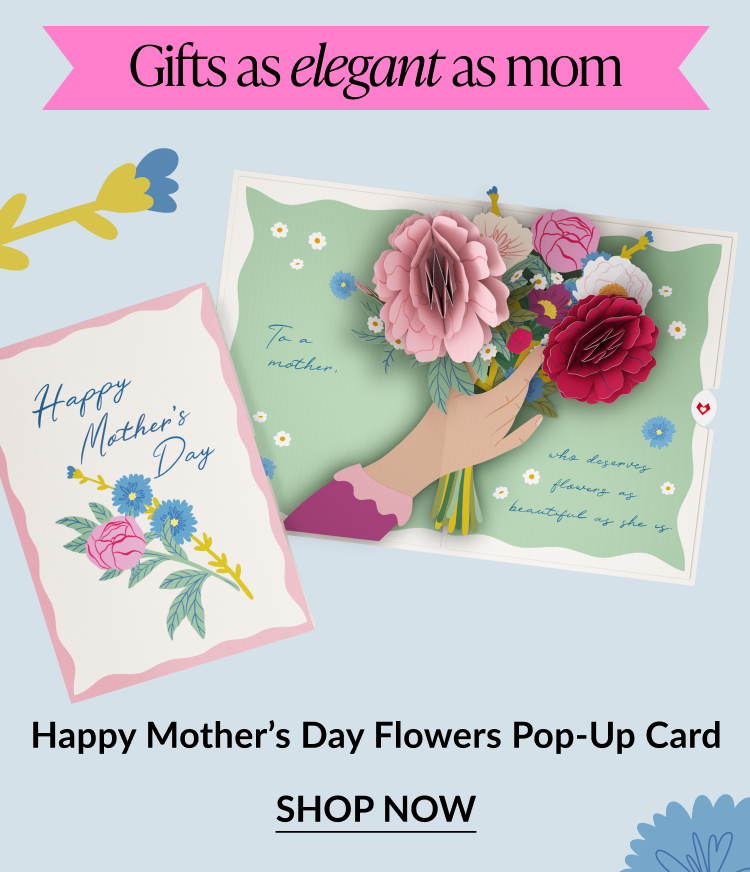 Happy Mother's Day flower pop-up card.