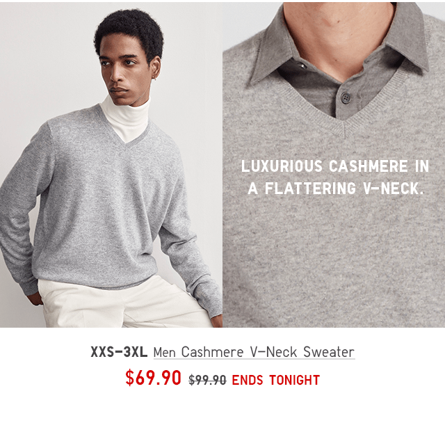 BODY3 - MEN CASHMERE V-NECK SWEATER