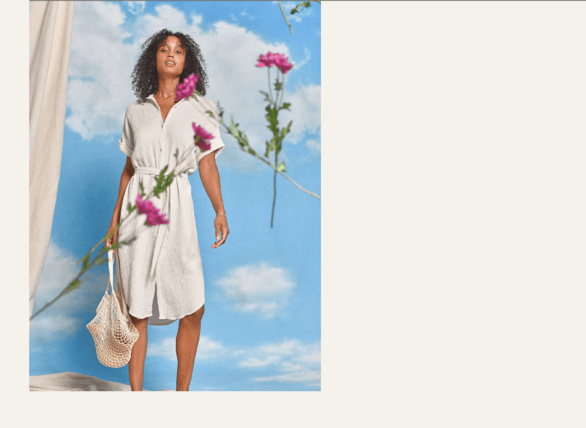 Women's Mixed Media Dress in Oyster | SHOP NOW
