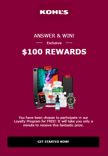 Confirmed: Your Fifty Dollar Kohls Reward!