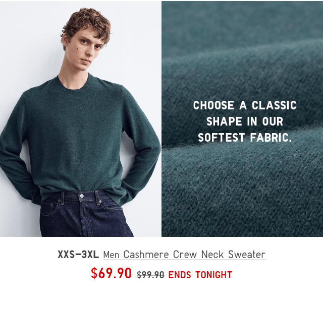 BODY4 - MEN CASHMERE CREW NECK SWEATER