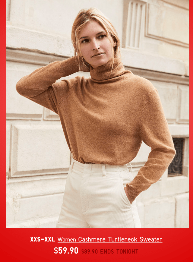 HERO - WOMEN CASHMERE TURTLENECK SWEATER
