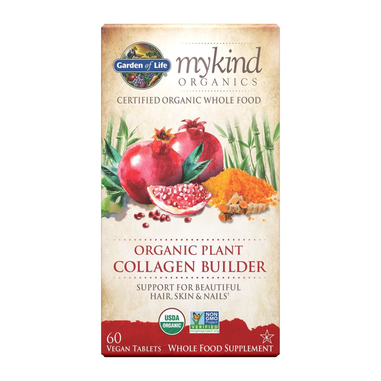 Image of <i>mykind</i> Organics Organic Plant Collagen Builder Tablets