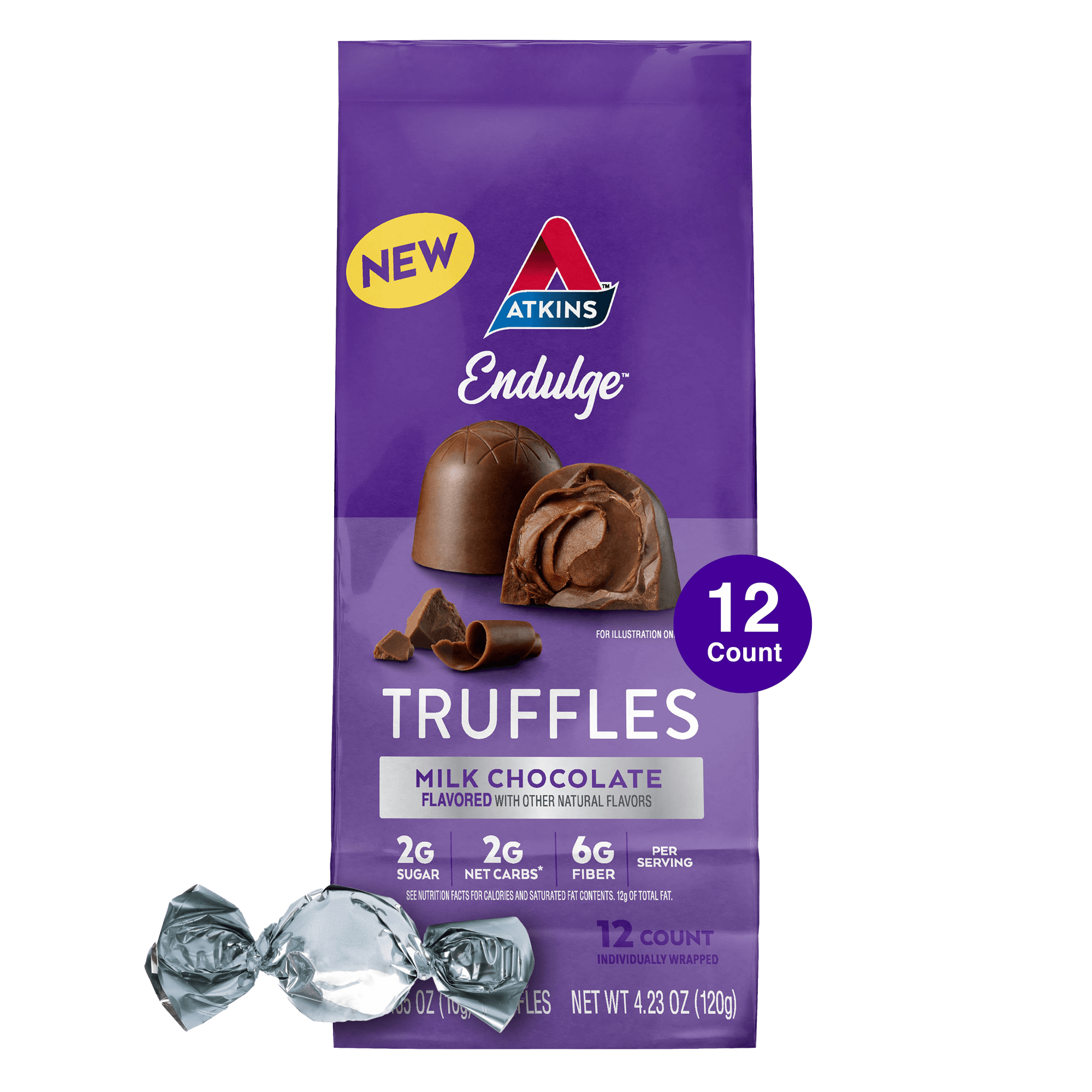 Image of Endulge Milk Chocolate Truffles 12-ct. pouch