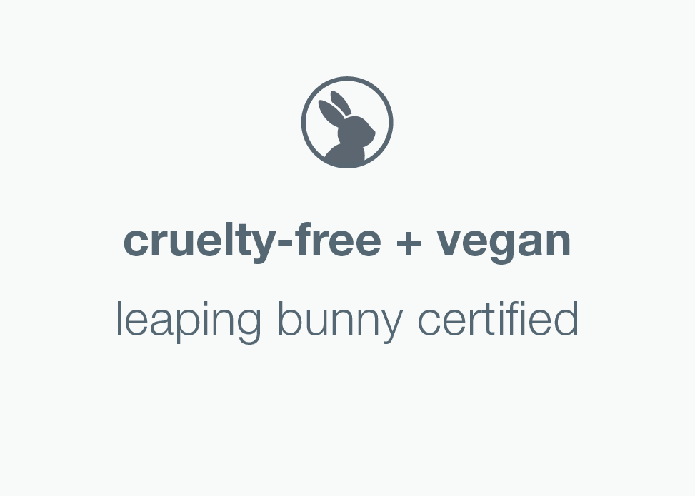cruelty-free + vegan | leaping bunny certified