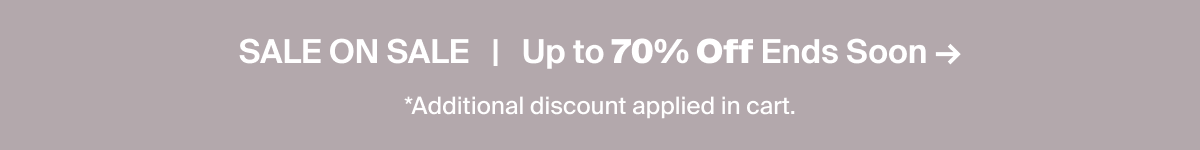up to 70% off ends soon
