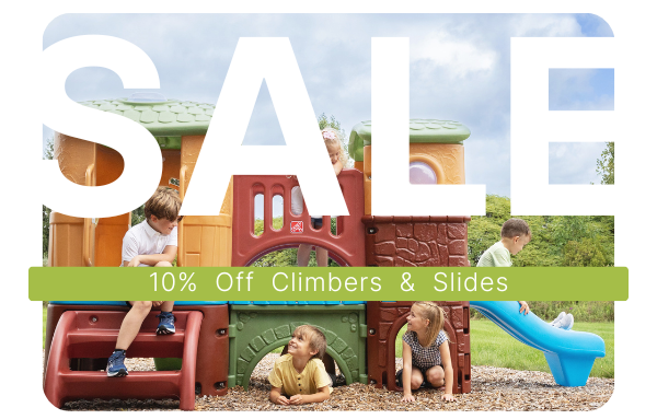 Climb into Spring with 10% off Climbers & Slides