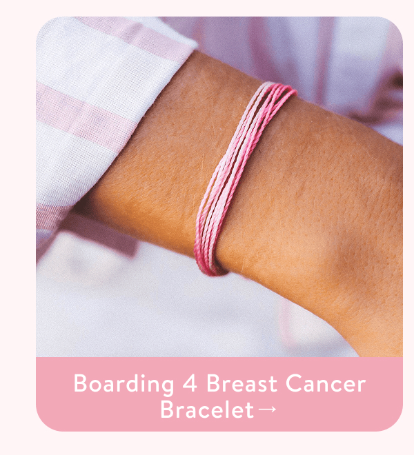 Boarding 4 Breast Cancer Bracelet