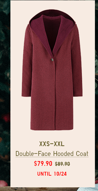 BODY3 PDP1 - WOMEN DOUBLE-FACE HOODED COAT
