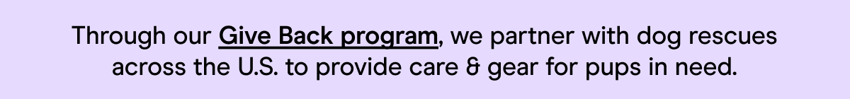 Give Back Program