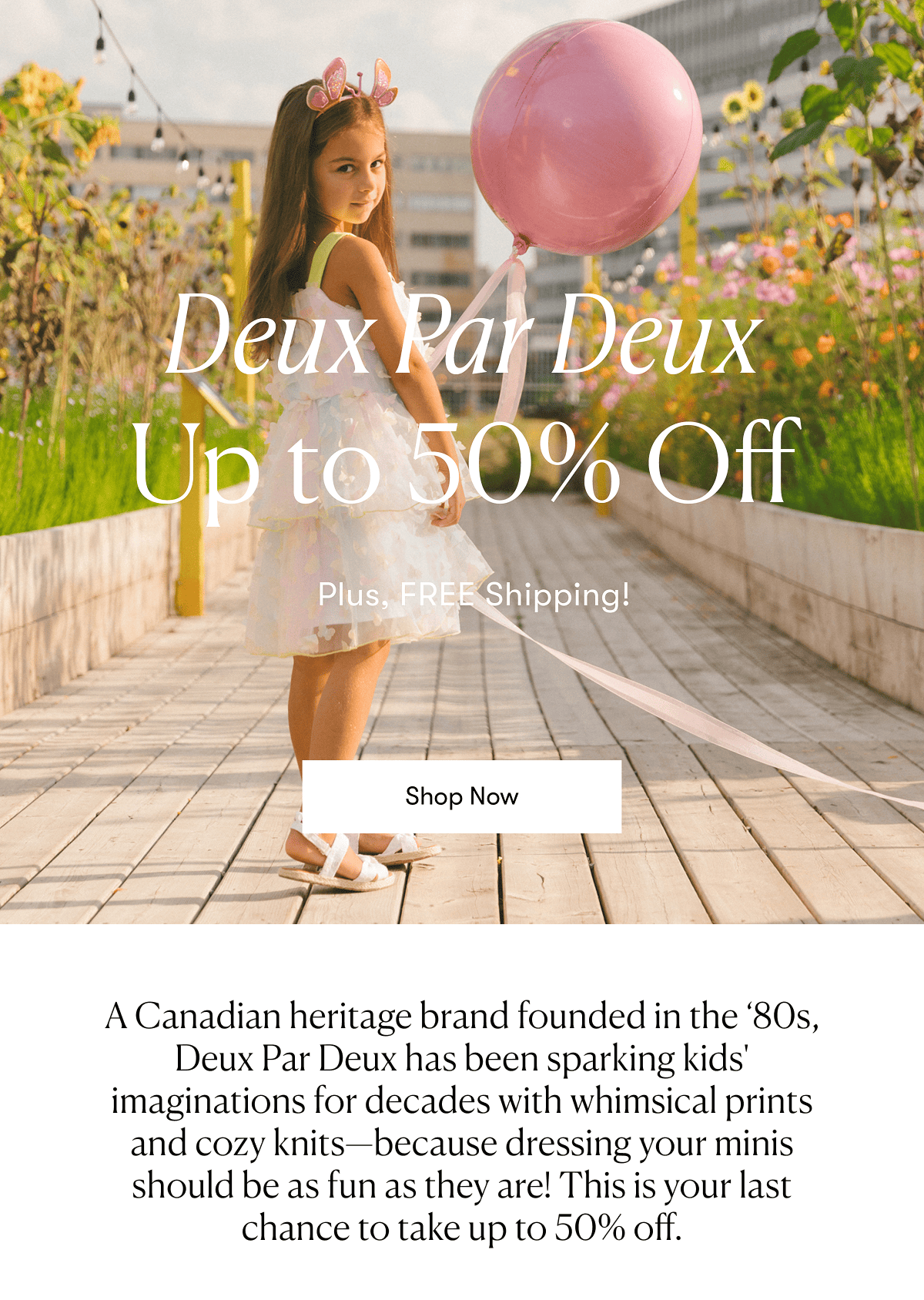 Deux par Deux Sale - Up to 50% Off plus FREE Shipping!