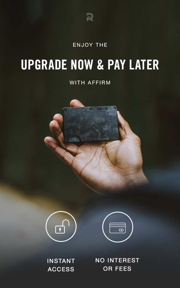 Enjoy the upgrade now & pay later with Affirm at checkout.