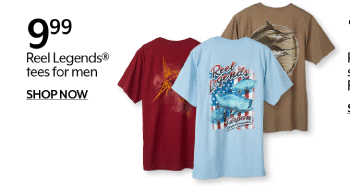 9.99 Reel Legends® tees for men