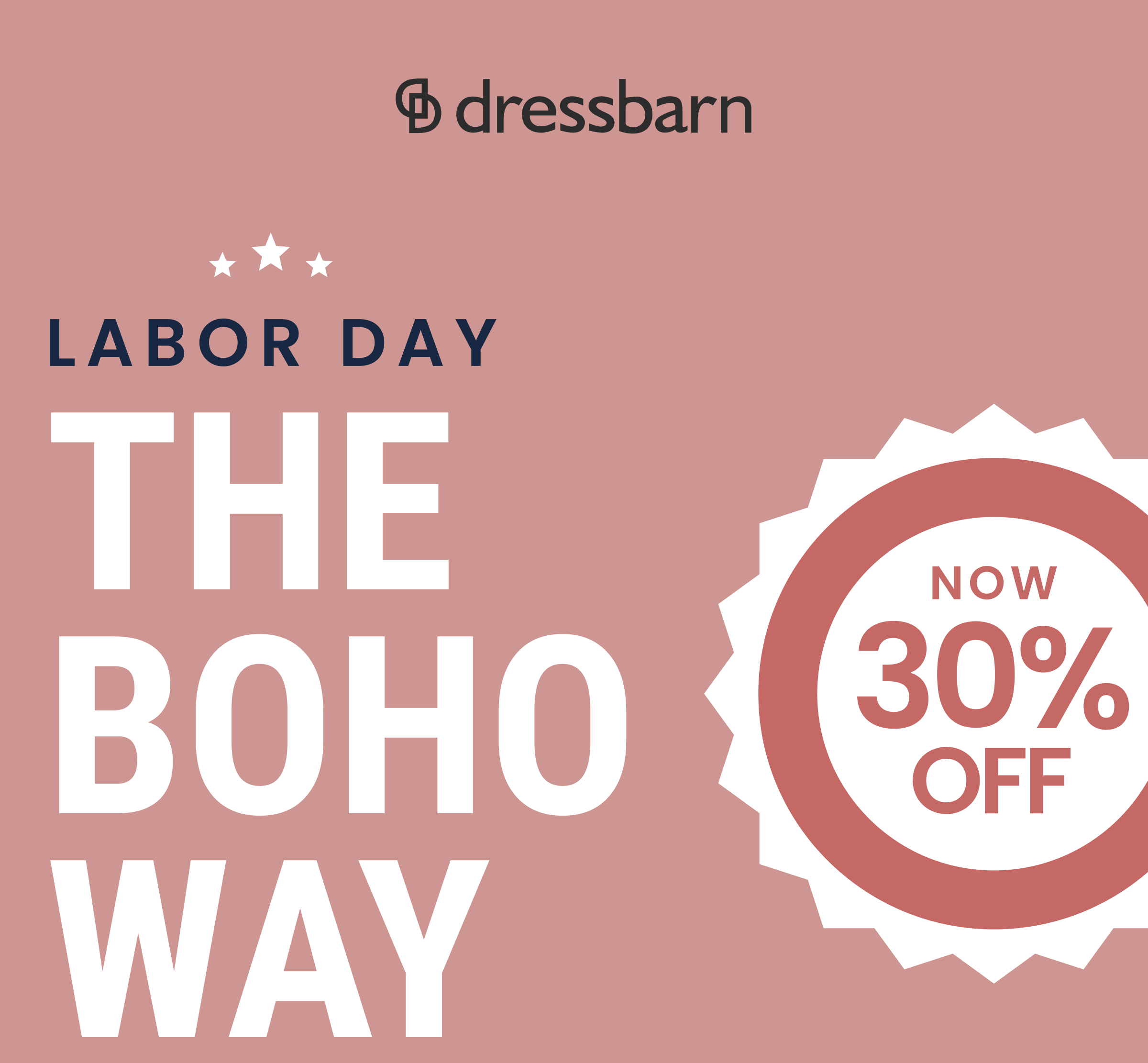 LABOR DAY SALE | THE BOHO WAY | NOW 30% OFF