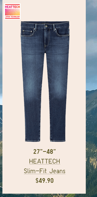 BODY2 PDP1 - MEN HEATTECH SLIM-FIT JEANS
