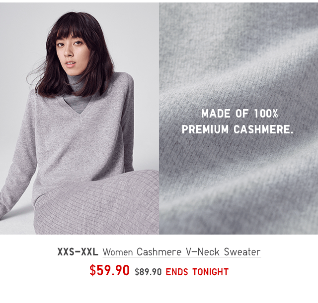 BODY1 - WOMEN CASHMERE V-NECK SWEATER