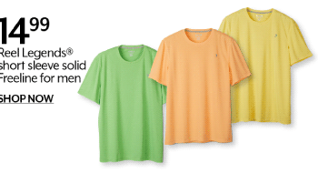 14.99 Reel Legends® short sleeve solid Freeline for men