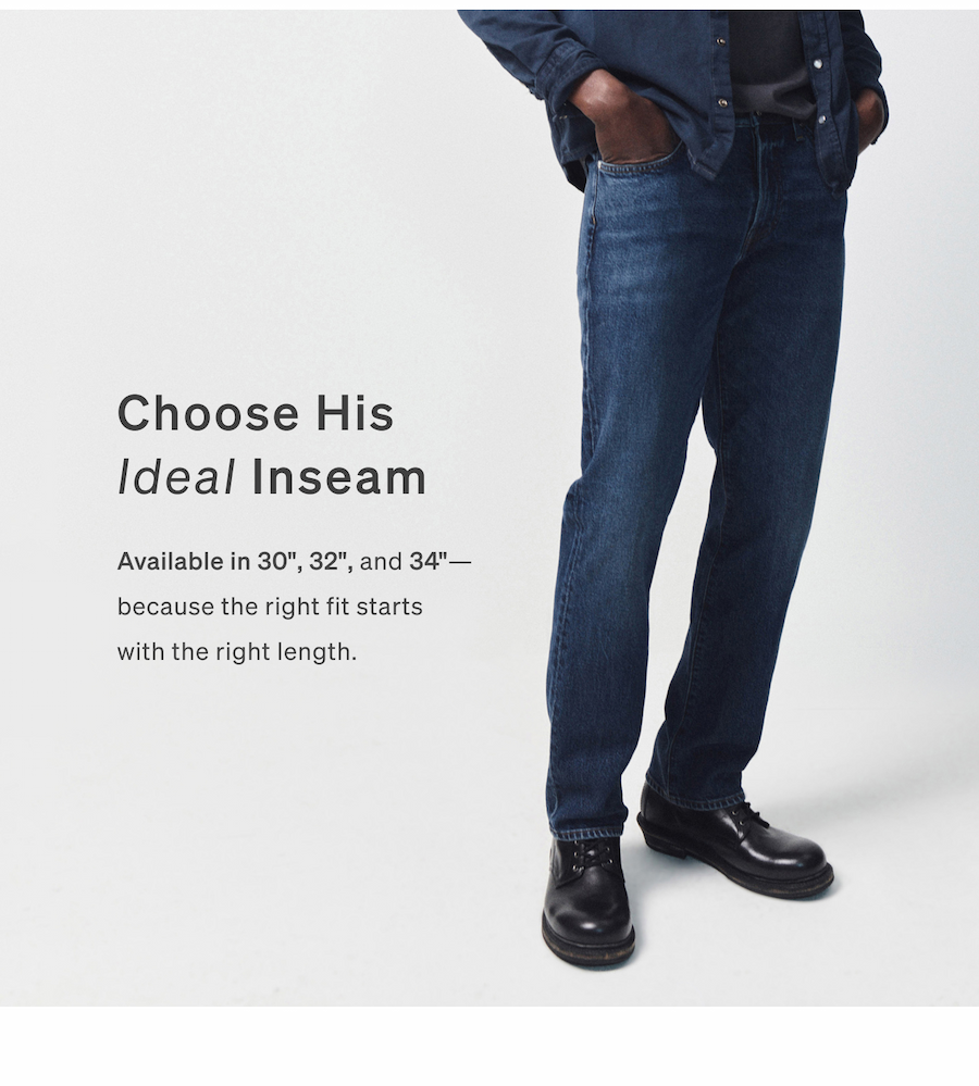 Choose His Ideal Inseam