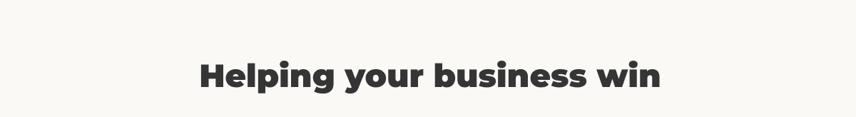 Quill Footer - Helping your business win.
